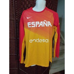 Nike Spain Long sleeve Jersey Shirt Espana Men's Medium Soccer Athletic